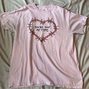 Pink graphic tee